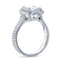 Kobelli 2.8ct Moissanite Ring & Diamond Head Halo 14k Gold