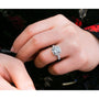 Kobelli 2.8ct Forever One Moissanite Ring & Diamond Head Halo 14k Gold