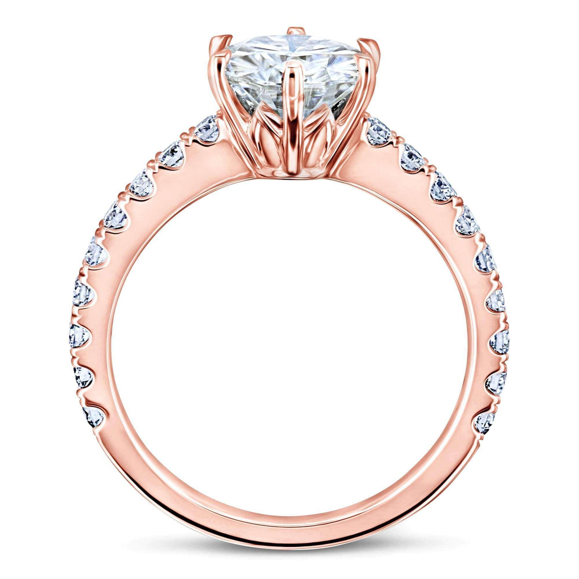 Kobelli 6-Prong 1.9ct Forever One Moissanite Ring