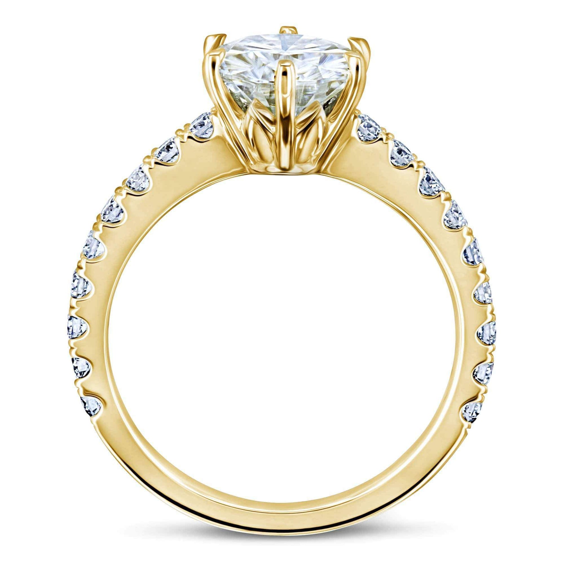 Kobelli 6-Prong 1.9ct Forever One Moissanite Ring