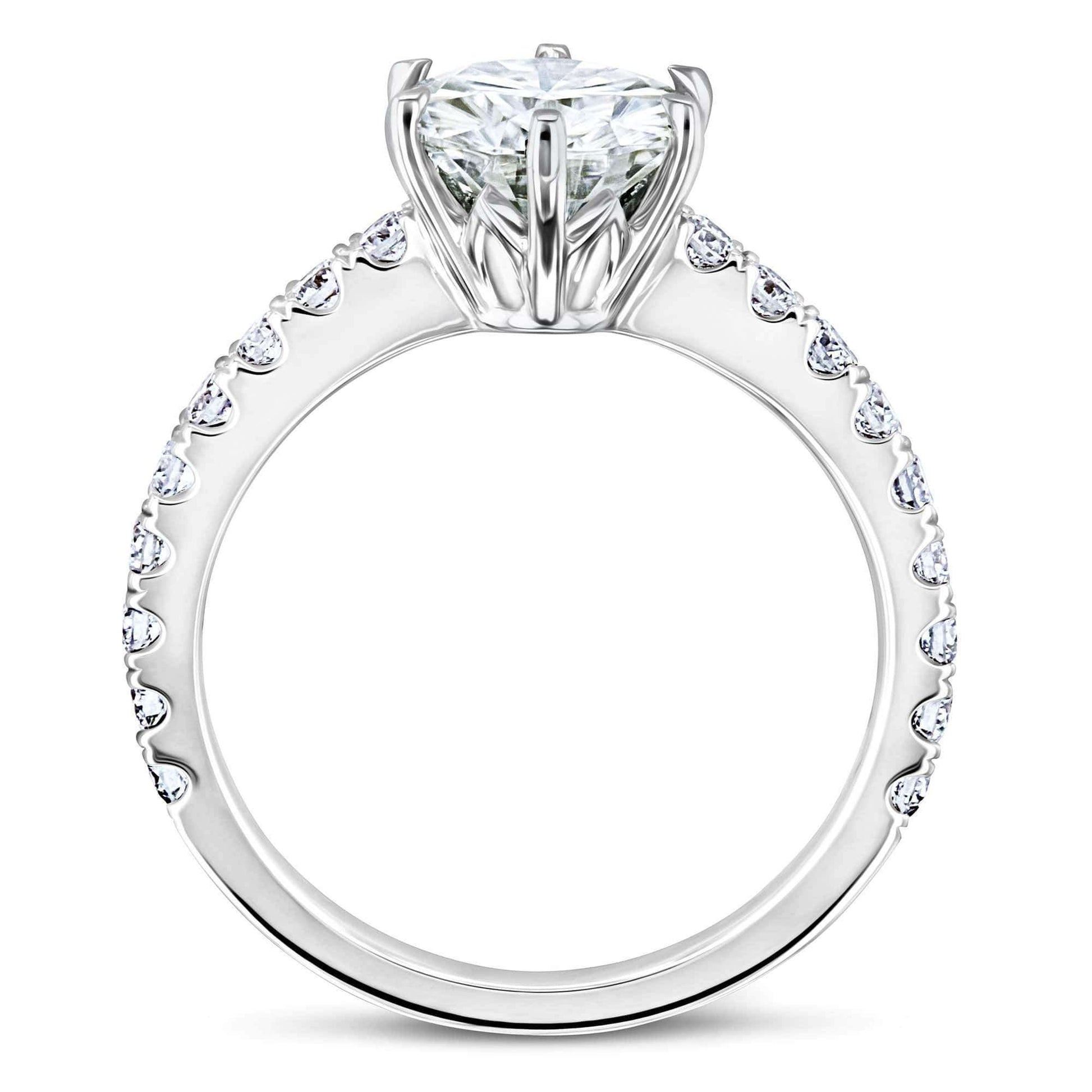 Kobelli 6-Prong 1.9ct Forever One Moissanite Ring