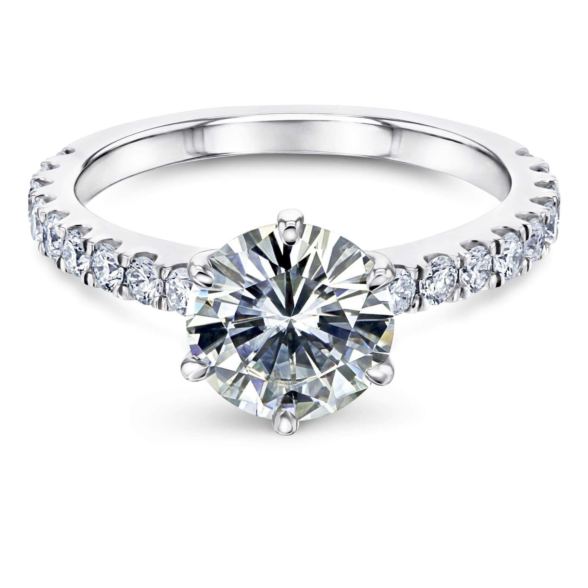 Kobelli 6-Prong 1.9ct Forever One Moissanite Ring