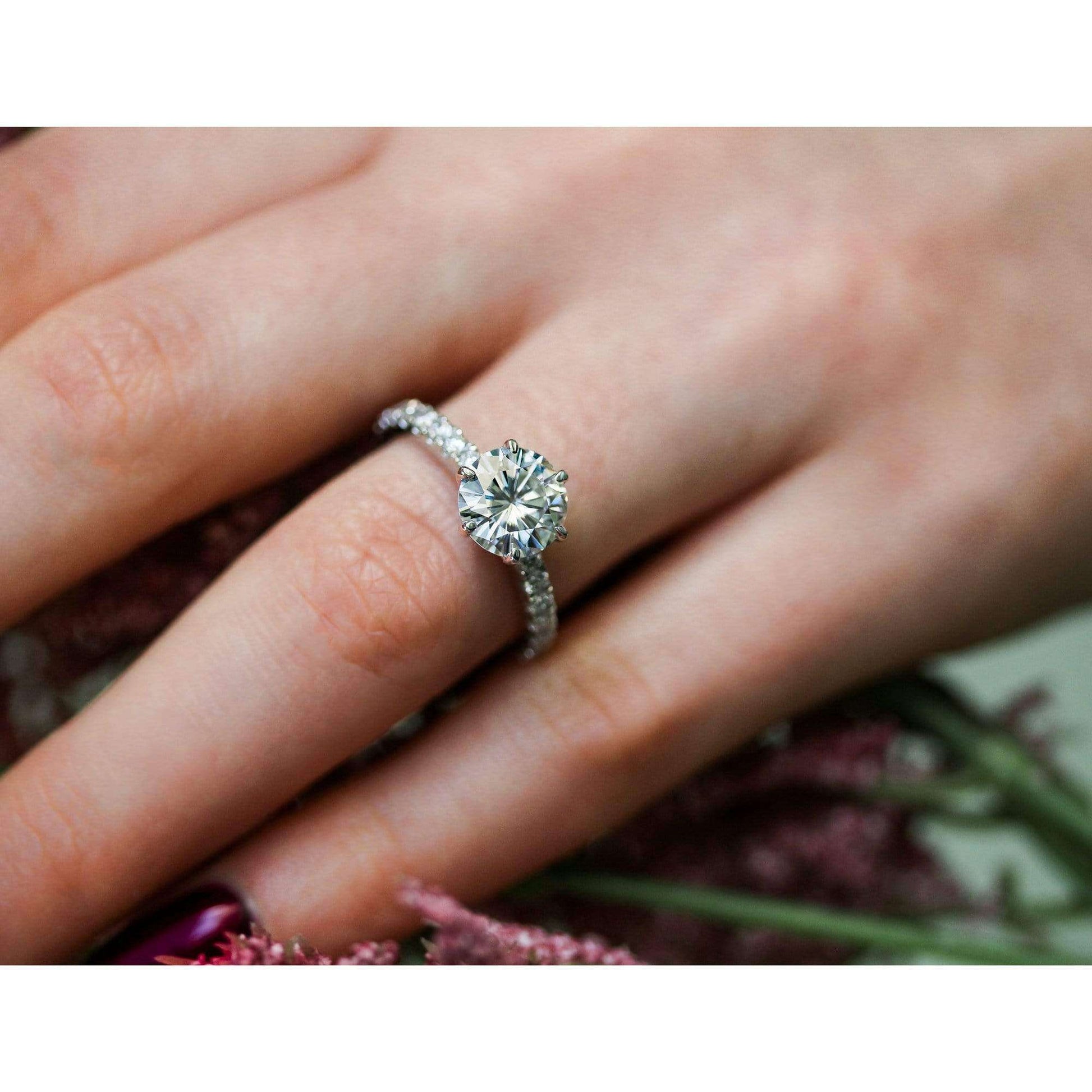 Kobelli 6-Prong 1.9ct Forever One Moissanite Ring MZFO62701R-ELG/7W
