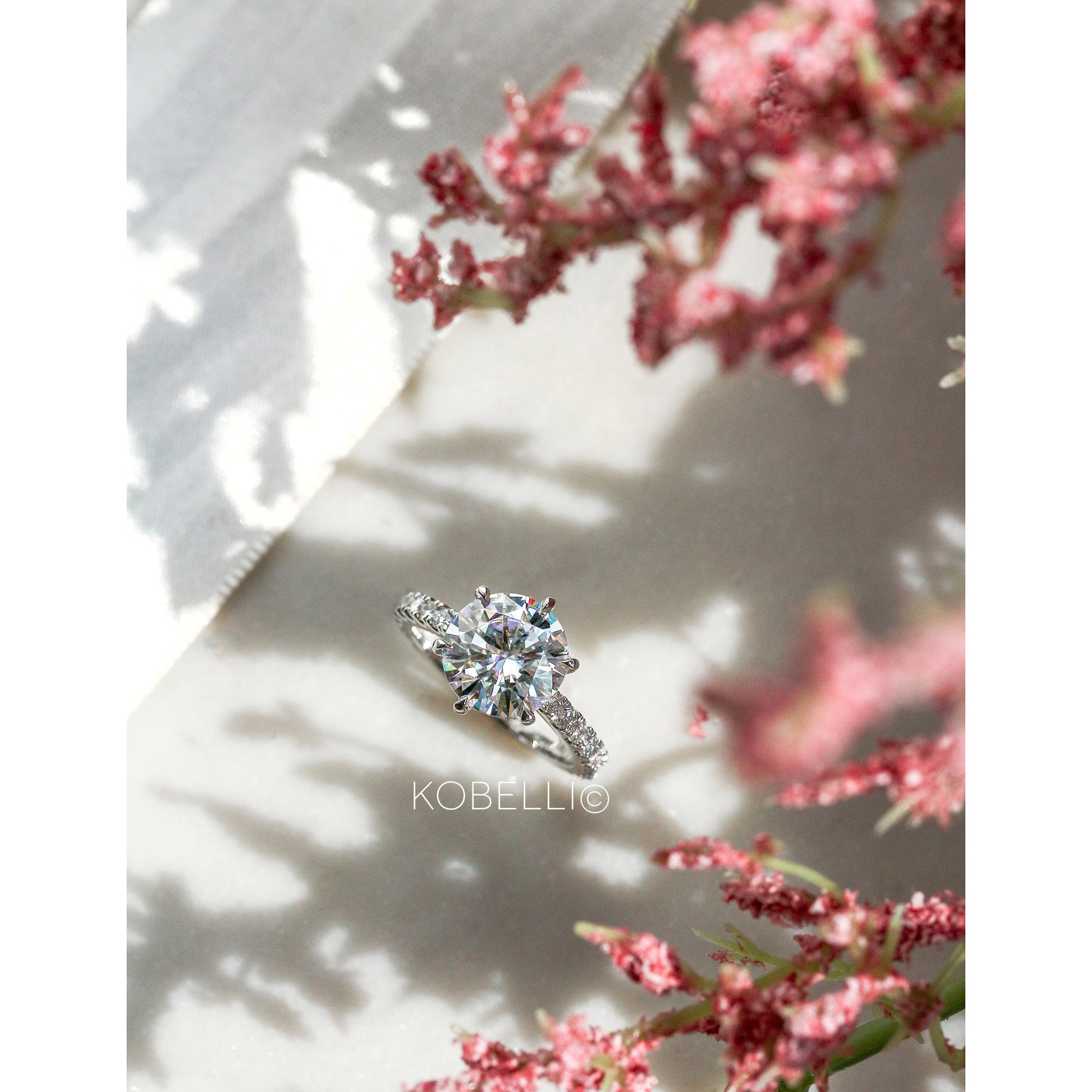 3.6 Carat Moissanite 6-Prong Tiffany Ring
