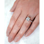 Kobelli 2.4 CT Emerald Moissanite Drop Halo Engagement Ring