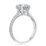 Kobelli 2.1ct Oval Forever One Moissanite Drop Halo Ring