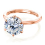 Kobelli Rosemarie Engagement Ring in Rose Gold - Hidden Halo