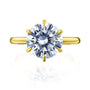 Kobelli Rosemarie Engagement Ring in Yellow Gold - 3 Carat Center