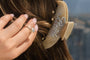 Kobelli Rosemarie Engagement Ring - floating center setting on live shot
