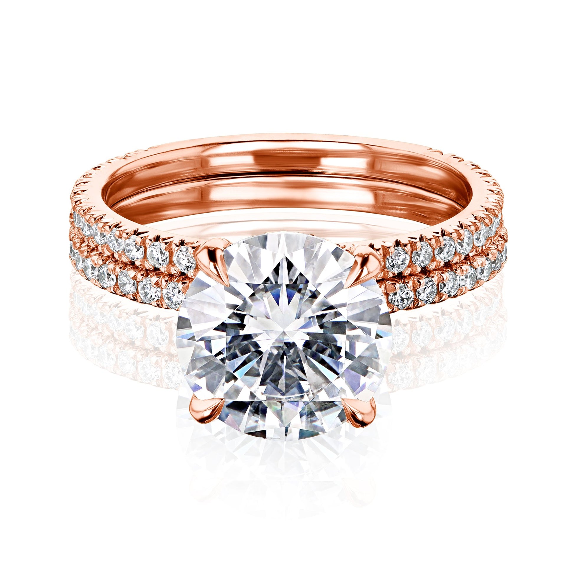 Kobelli 2.70 DEW Moissanite Wrap Basket Bridal Set