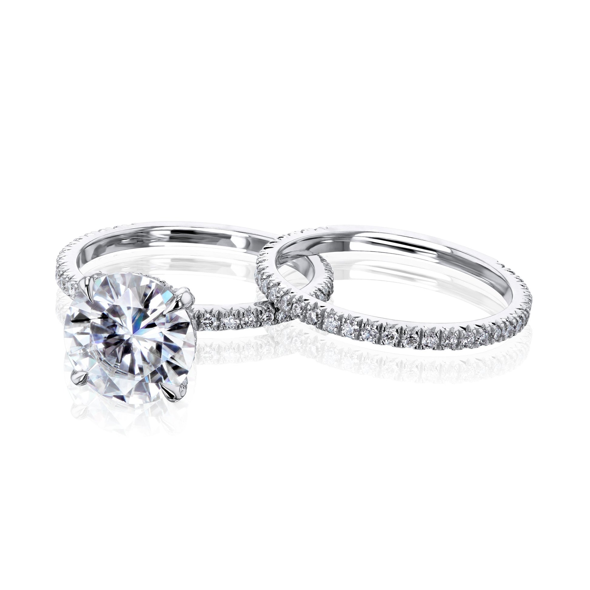 Kobelli 2.70 DEW Moissanite Wrap Basket Bridal Set