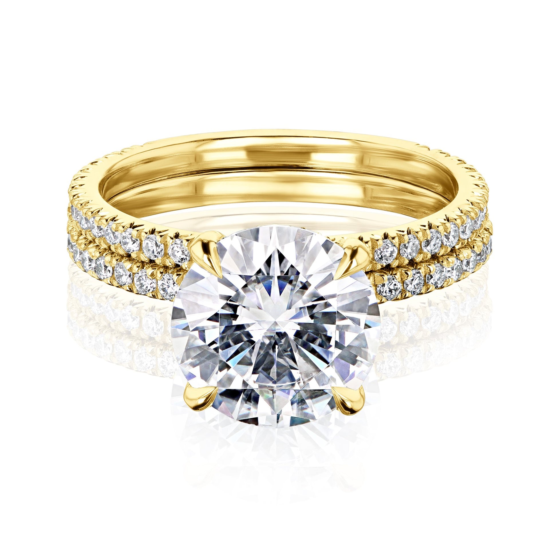 Kobelli 2.70 DEW Moissanite Wrap Basket Bridal Set