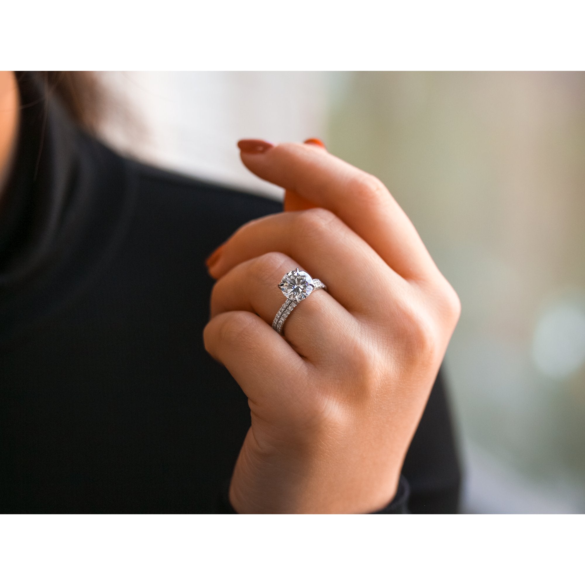 Kobelli 2.70 DEW Moissanite Wrap Basket Bridal Set