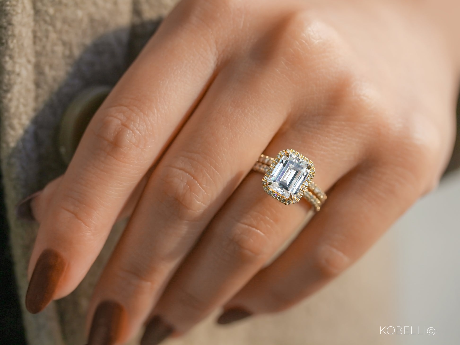3.3 Carat Moissanite Eloise Bridal Set