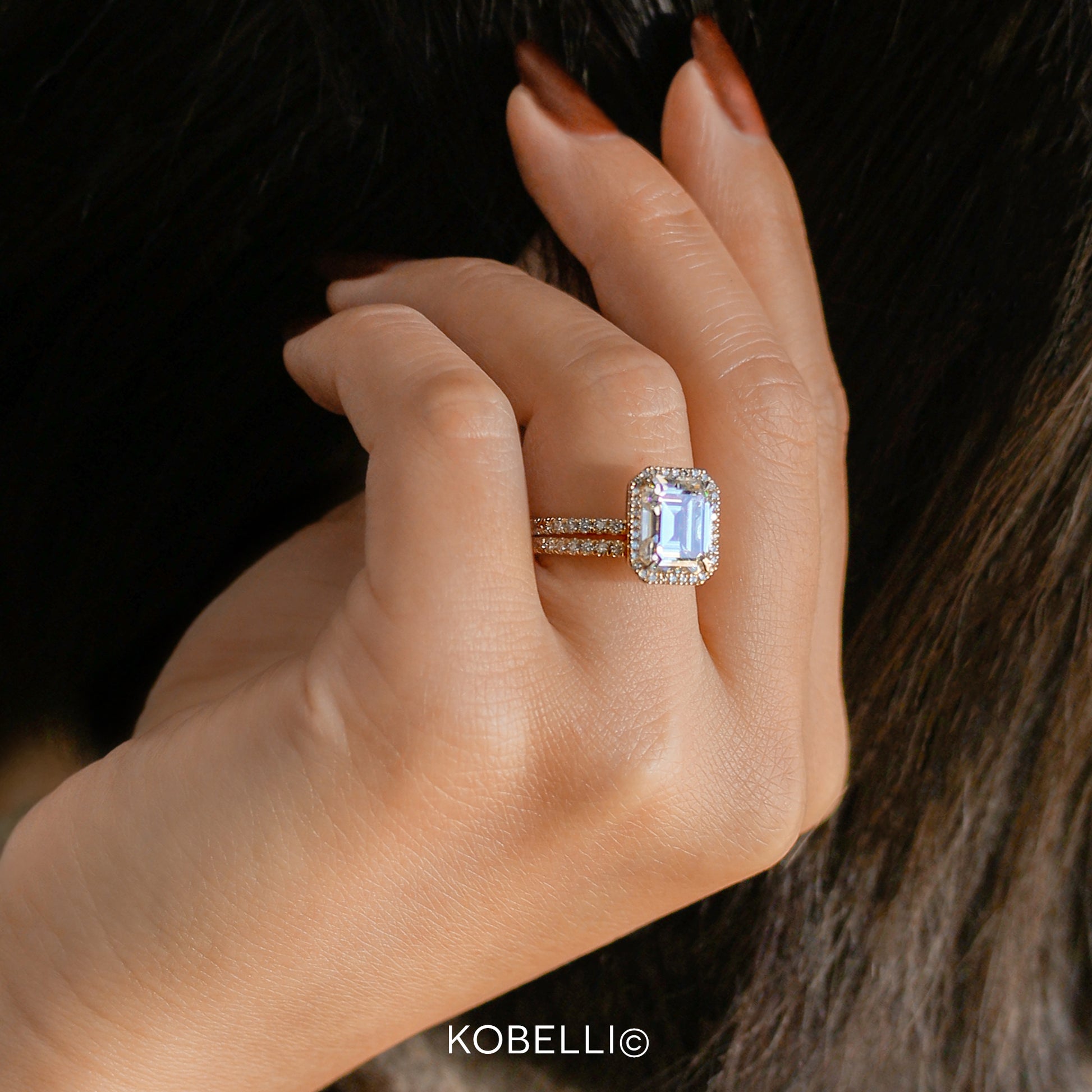 4.4 Carat Moissanite Eloise Bridal Set