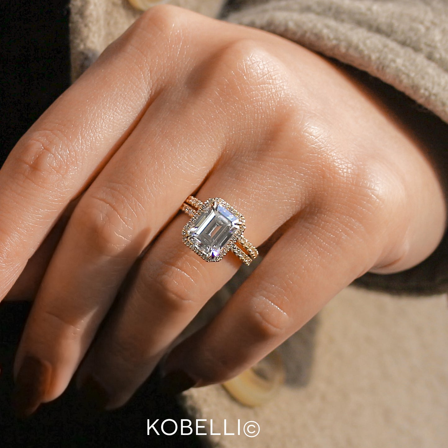 4.4 Carat Moissanite Eloise Bridal Set