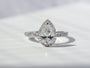 Kobelli Pear 9x6 Moissanite & Diamond Eco Engagement Ring