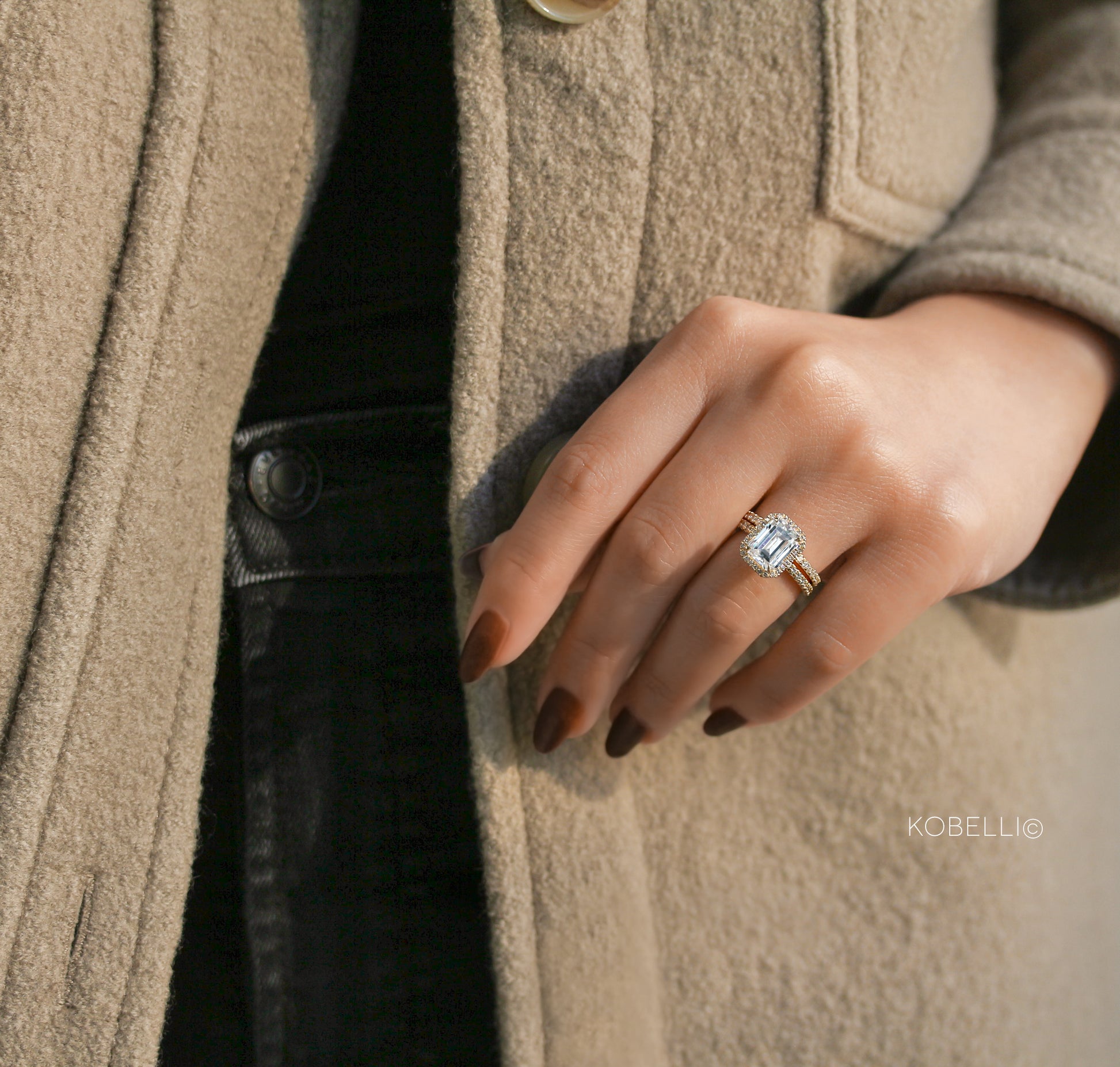 3.3 Carat Moissanite Eloise Bridal Set