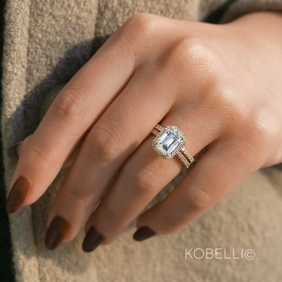 3.3 Carat Moissanite Eloise Bridal Set