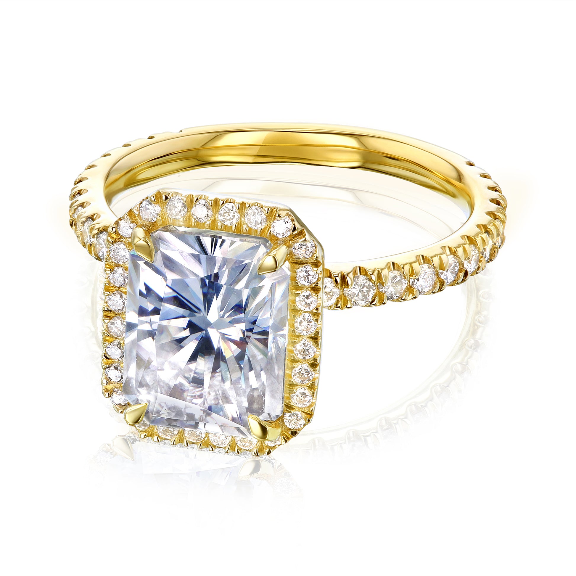 Kobelli Trois Renee 9x7 Engagement Ring