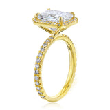 Kobelli Trois Renee 9x7 Engagement Ring