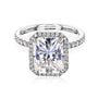Kobelli Quattro Renee 10x8 Engagement Ring - White Gold
