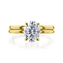 Kobelli Orah 9x7 Moissanite & Diamond Eco Wedding Rings Set
