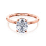 Kobelli Orah 9x7 Moissanite & Diamond Eco Engagement Ring
