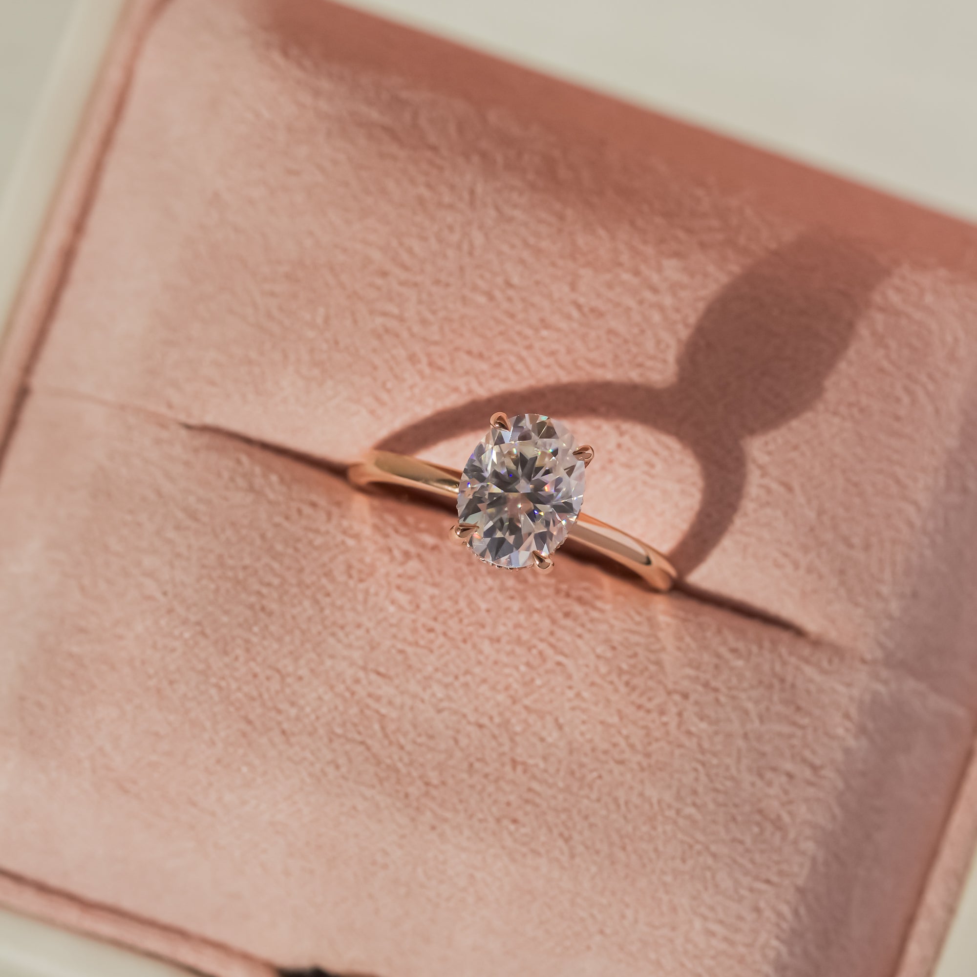 Kobelli Orah 9x7 Moissanite & Diamond Eco Engagement Ring