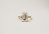 Kobelli Emerald 12x8 Moissanite & Diamond Engagement Ring