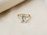 Kobelli Emerald 12x8 Moissanite & Diamond Engagement Ring