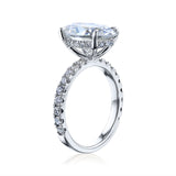 Kobelli Oval 12x8 Moissanite & Diamond Engagement Ring