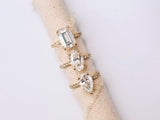 Kobelli Emerald 12x8 Moissanite & Diamond Engagement Ring