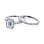 Kobelli Emerald Halo Bridal Set