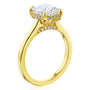 Kobelli London Collection Cara 2ct Cushion Moissanite Cathedral Engagement Ring