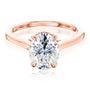 Kobelli London Collection Odell 2.1ct Oval Moissanite Cathedral Engagement Ring