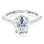 Kobelli London Collection Odell 2.1ct Oval Moissanite Cathedral Engagement Ring