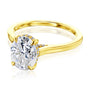 Kobelli London Collection Odell 2.1ct Oval Moissanite Cathedral Engagement Ring