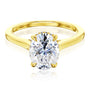 Kobelli London Collection Odell 2.1ct Oval Moissanite Cathedral Engagement Ring