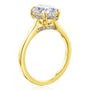 Kobelli London Collection Odell 2.1ct Oval Moissanite Cathedral Engagement Ring