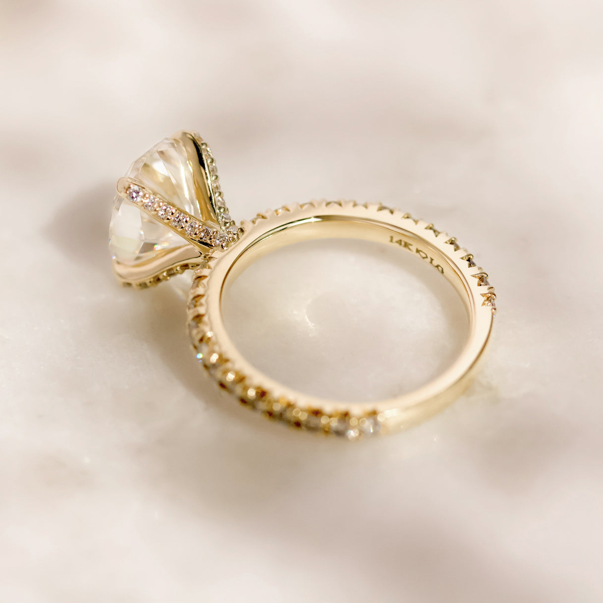 Moissanite Engagement Ring