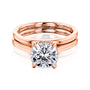 Kobelli London Collection Carrie 2ct Cushion Moissanite Cathedral Bridal Set