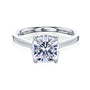 Carrie 2ct Cushion Moissanite Cathedral Engagement Ring