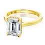 Kobelli London Collection Eden 2.45ct Emerald Moissanite Cathedral Engagement Ring