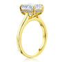 Kobelli London Collection Eden 2.45ct Emerald Moissanite Cathedral Engagement Ring
