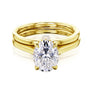 Kobelli London Collection Ollie 2.1ct Oval Moissanite Cathedral Bridal Set