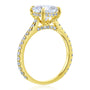 Kobelli London Collection Camilla 2ct Cushion Moissanite Cathedral Engagement Ring