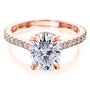 Kobelli London Collection Olga 2.1ct Oval Moissanite Cathedral Engagement Ring