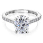 Kobelli London Collection Olga 2.1ct Oval Moissanite Cathedral Engagement Ring