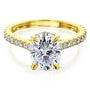 Kobelli London Collection Olga 2.1ct Oval Moissanite Cathedral Engagement Ring